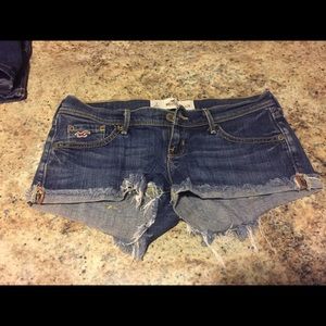 Hollister jean shorts.